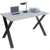 VCM Schreibtisch Lona, 914674, Grau, Maße: 140 X 50cm