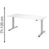 Hammerbacher Schreibtisch XMST 19, Weiß, Elektrisch Höhenverstellbar, 180 X 71-120 X 80cm -PapierMeister Verkäufe 02fc369dc98117dcc2d2da1fcc8a53e02e429bdf schreibtisch hammerbacher xmst 19 weiss