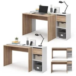 Vicco Schreibtisch Ben, Sonoma Eiche, Mit Standcontainer, 145 X 46,4cm -PapierMeister Verkäufe 035412c4fb07913c7e36a84289cfc99aa8a66938 schreibtisch vicco ben sonoma eiche