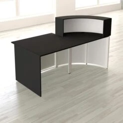 Kerkmann Empfangstheke Cento 2, 3851, Weiß / Anthrazit, 180 X 110 X 95cm, Mit Anbautisch -PapierMeister Verkäufe 03a6d490c59d9aaa2f25ebb50b6a63577732feab empfangstheke kerkmann cento 2 3851