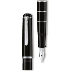 Pelikan Füller Classic M215, 948299, Edelharz, Schwarz/silber, Ringe, Edelstahlfeder, B 10 Pelikan Füller Classic M215, 948299, Edelharz, Schwarz/silber, Ringe, Edelstahlfeder, B -PapierMeister Verkäufe 053678071e3b8d0fadd98437a81ab9c86588173b fueller pelikan classic m215 948299