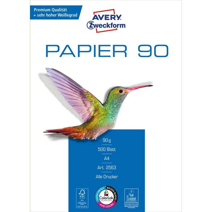 Zweckform Kopierpapier 2563, A4, 90g/qm, Weiß, 500 Blatt 5 Zweckform Kopierpapier 2563, A4, 90g/qm, Weiß, 500 Blatt – Bild 3