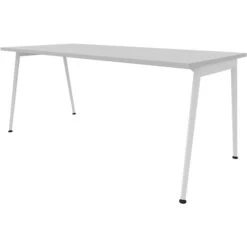 Quadrifoglio Schreibtisch X3-Serie, Grau / Weiß, Maße: 180 X 80cm
