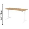 Hammerbacher Schreibtisch XDKB 19, Asteiche, Elektrisch Höhenverstellbar, 180 X 64-129 X 80cm