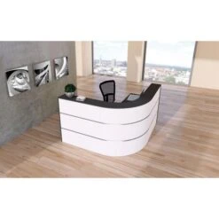 Kerkmann Empfangstheke Cento 2a, 3857, Weiß / Anthrazit, 180 X 110 X 180cm, Winkeltheke -PapierMeister Verkäufe 0b000bb94c3961b4c79503f3798089de506c90bd empfangstheke kerkmann cento 2a 3857