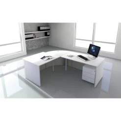 Kerkmann Empfangstheke Padua 2, 3539, Silber / Weiß, 232 X 74 X 183cm, Bogentheke -PapierMeister Verkäufe 0bf9fb6f58a0d4b36a516484b8fd802f8728568e empfangstheke kerkmann padua 2 3539