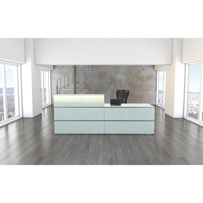 Kerkmann Empfangstheke Atlantis, Weiß / Weiß, Rezeption, Mit Anbautisch, 2 Elemente 7 Kerkmann Empfangstheke Atlantis, Weiß / Weiß, Rezeption, Mit Anbautisch, 2 Elemente – Bild 5