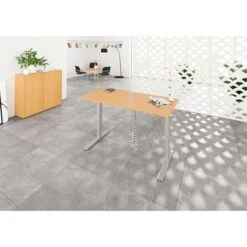 Hammerbacher Schreibtisch XMKA 16, Buche, Elektrisch Höhenverstellbar, 160 X 70-120 X 80cm -PapierMeister Verkäufe 110b9a172cb7949416598c3216e9d5d2fd5595c7 schreibtisch hammerbacher xmka 16 buche