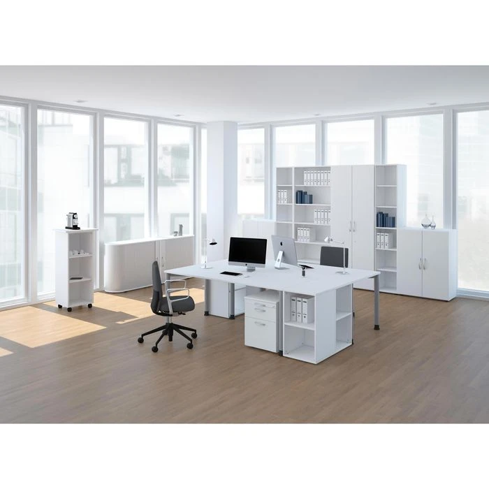 Geramöbel Schreibtisch Flex S-550146-WS, Weiß, Maße: 180 X 80cm 4 Geramöbel Schreibtisch Flex S-550146-WS, Weiß, Maße: 180 X 80cm – Bild 2