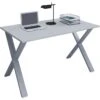 VCM Schreibtisch Lona, 914760, Grau, Maße: 140 X 80cm