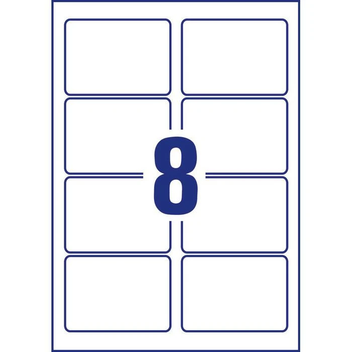 Zweckform Inkjet-Etiketten C6081-10, 88,9 X 63,5mm, Weiß Glänzend, 10 Blatt, 80 Stück 7 Zweckform Inkjet-Etiketten C6081-10, 88,9 X 63,5mm, Weiß Glänzend, 10 Blatt, 80 Stück – Bild 5