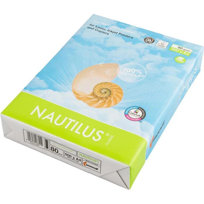 Mondi Kopierpapier Nautilus Classic, 88032442, A4, Recycling, 80g/qm, Weiß, 500 Blatt 3 Mondi Kopierpapier Nautilus Classic, 88032442, A4, Recycling, 80g/qm, Weiß, 500 Blatt
