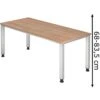 Hammerbacher Schreibtisch Q-Serie, Nussbaum, Höhenverstellbar, 180 X 68-83,5 X 80cm -PapierMeister Verkäufe 1f08681af664231b38542bc7f7721fdb5d01d972 schreibtisch hammerbacher q serie nussbaum