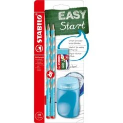 Stabilo Schreibset EASYgraph S, B-56671-3, Rechtshänder, Bleistifte & Zubehör, Blau, 4-teilig
