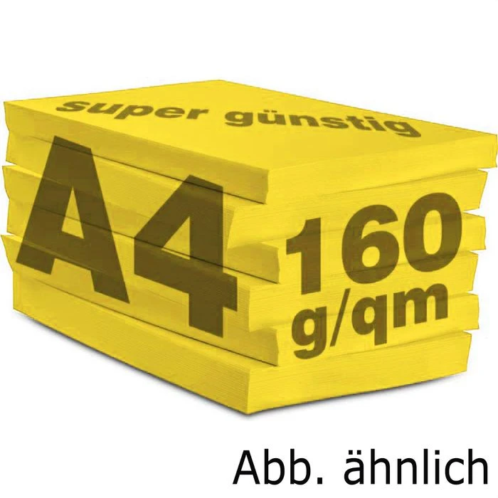 Antalis Kopierpapier Image Coloraction Sevilla, A4, 160g/qm, Sonnengelb, 250 Blatt – Bild 2