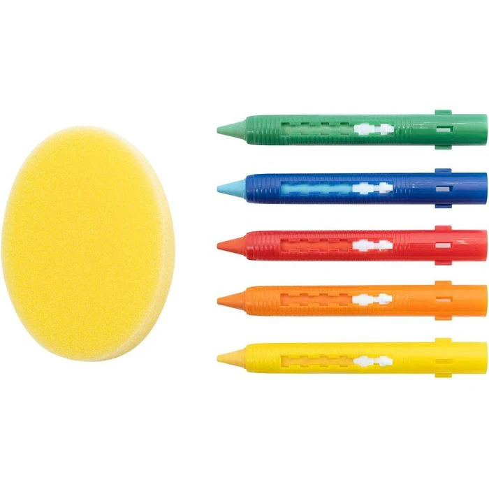 Eberhard Faber Eberhard-Faber Wachsmalstifte 524105 Badkreide, Wasserlöslich, Rund, Mit Schiebehülsen, 5 Stück 5 Eberhard Faber Eberhard-Faber Wachsmalstifte 524105 Badkreide, Wasserlöslich, Rund, Mit Schiebehülsen, 5 Stück – Bild 3