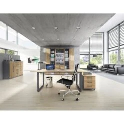 Röhr Schreibtisch Objekt.pur, Eiche Massivholz, Höhenverstellbar, 180 X 68-82 X 80cm -PapierMeister Verkäufe 2d5a5742c64c3fb25b1e32dde01b0a8df1803762 schreibtisch roehr objekt.pur eiche massivholz