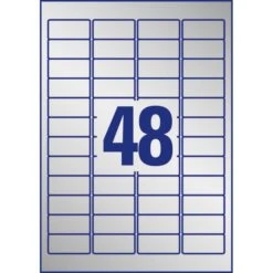 Zweckform Typenschild-Etiketten L6009-100, Silber, 45,7 X 21,2mm, 100 Blatt, 4800 Stück -PapierMeister Verkäufe 2dea8f31e73eed4b251cc801286a6e96b20d9a2e typenschild etiketten zweckform l6009 100 silber