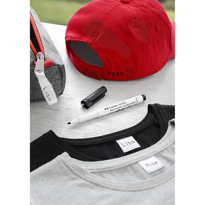 Faber-Castell Wäschemarker 159502, Schwarz, Strichbreite 1mm, Wasch- & Kochfest Bis 95 Grad 6 Faber-Castell Wäschemarker 159502, Schwarz, Strichbreite 1mm, Wasch- & Kochfest Bis 95 Grad – Bild 4