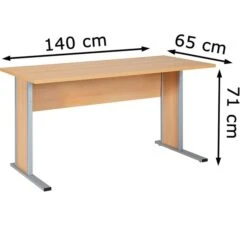 Möbelpartner Schreibtisch Serie 4000, Buche, Maße: 140 X 65cm -PapierMeister Verkäufe 3366ac8a04460c95e93313dc2aef9b408f1f2f41 schreibtisch moebelpartner serie 4000 buche