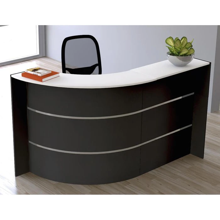 Kerkmann Empfangstheke Bari 3575, Anthrazit / Weiß, 175 X 112 X 95cm, Kompakttheke 5 Kerkmann Empfangstheke Bari 3575, Anthrazit / Weiß, 175 X 112 X 95cm, Kompakttheke – Bild 3