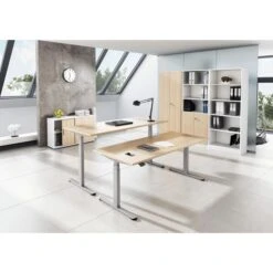 Hammerbacher Schreibtisch XDLB 19, Ahorn, Elektrisch Höhenverstellbar, 180 X 63-127 X 80cm -PapierMeister Verkäufe 3ae10ec9a7f0893d5b7d0a2c05120d9aab906c77 schreibtisch hammerbacher xdlb 19 ahorn