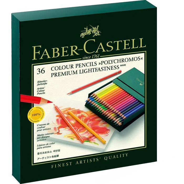 Faber-Castell Polychromos Colour Box 36 Stück 3 Faber-Castell Polychromos Colour Box 36 Stück