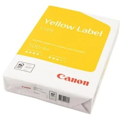 Canon® Canon Kopierpapier Yellow Label, A4, 80g/qm, Weiß, 500 Blatt