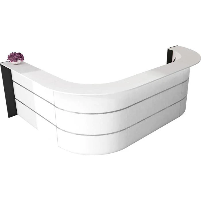 Kerkmann Empfangstheke Bari 3567, Weiß / Weiß, 335 X 112 X 235cm, Winkeltheke 3 Kerkmann Empfangstheke Bari 3567, Weiß / Weiß, 335 X 112 X 235cm, Winkeltheke