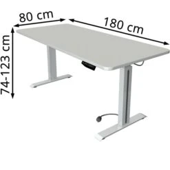 Kerkmann Schreibtisch Move 1 Style 1762, Lichtgrau, Elektrisch Höhenverstellbar, 180 X 74-123 X 80cm -PapierMeister Verkäufe 4abac8d31f358d4d39e7224994707f02b9cb9007 schreibtisch kerkmann move 1 style 1762 lichtgrau