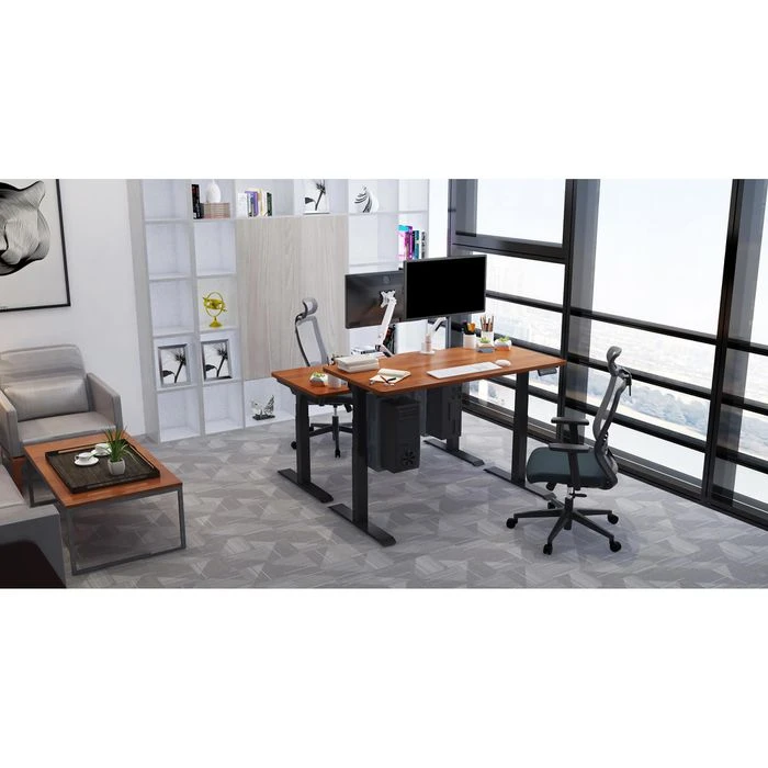 Celexon Schreibtisch EAdjust-58123, Weiß / Schwarz, Elektrisch Höhenverstellbar, 175 X 75cm HPL-Platte 4 Celexon Schreibtisch EAdjust-58123, Weiß / Schwarz, Elektrisch Höhenverstellbar, 175 X 75cm HPL-Platte – Bild 2