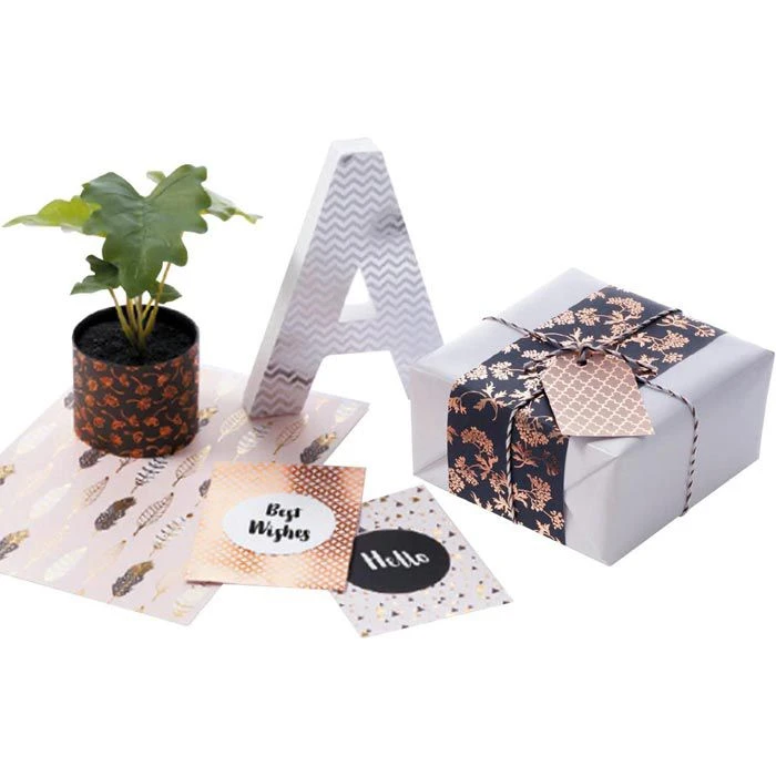 Folia Motivblock Hotfoil Designpapier, 11549, DIN A4, 12 Blatt, Glänzend, 165 G 4 Folia Motivblock Hotfoil Designpapier, 11549, DIN A4, 12 Blatt, Glänzend, 165 G – Bild 2