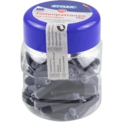 Stylex Füllerpatronen 23015, Blau, In Kunststoffbox, 50 Stück