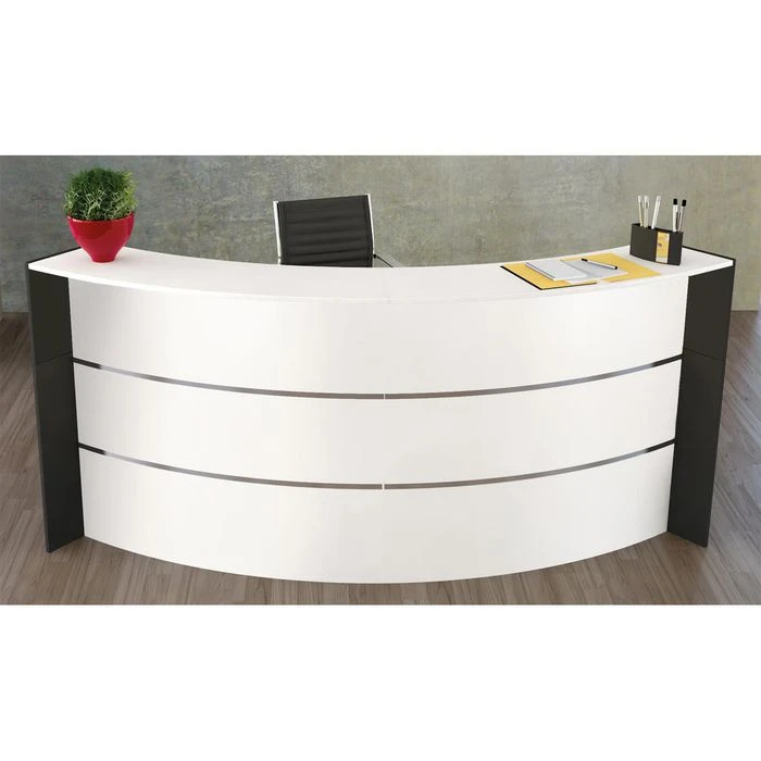 Kerkmann Empfangstheke Bari 3562, Weiß / Weiß, 257,4 X 112 X 112,5 Bogentheke 5 Kerkmann Empfangstheke Bari 3562, Weiß / Weiß, 257,4 X 112 X 112,5 Bogentheke – Bild 3