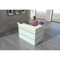 Kerkmann Empfangstheke Atlantis, Weiß / Weiß, 150 X 110 X 92cm, Kompakttheke -PapierMeister Verkäufe 63b51af8cd0076629ea519870888b88d53710814 empfangstheke kerkmann atlantis