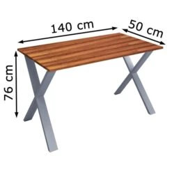 VCM Schreibtisch Lona, 914668, Nussbaum, Maße: 140 X 50cm -PapierMeister Verkäufe 6448d2309c6c758dfec739080ea4dbd0a07301f5 schreibtisch vcm lona 914668 nussbaum