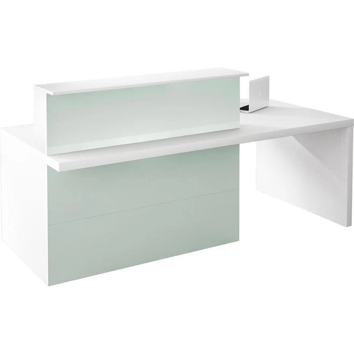 Kerkmann Empfangstheke Verona, 3536, Weiß, 220 X 112 X 100, Kompakttheke Mit Anbautisch 3 Kerkmann Empfangstheke Verona, 3536, Weiß, 220 X 112 X 100, Kompakttheke Mit Anbautisch