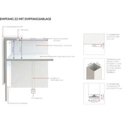 Quadrifoglio Empfangstheke Z2C73, Weiß / Beton, 166 X 113 X 88cm, Rezeption -PapierMeister Verkäufe 6bc7863954ef17fedb3a325ace8c02f3916bd21c empfangstheke quadrifoglio z2c73