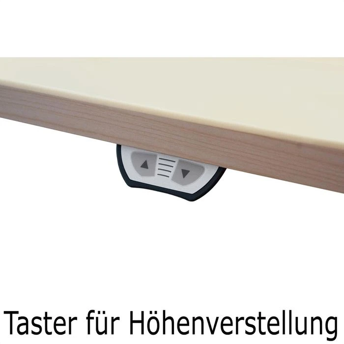 Geramöbel Schreibtisch Elektro Flex, Weiß, Elektrisch Verstellbar, 216,6 X 113cm, 135° Winkel 5 Geramöbel Schreibtisch Elektro Flex, Weiß, Elektrisch Verstellbar, 216,6 X 113cm, 135° Winkel – Bild 3