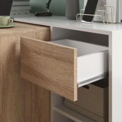 Vicco Schreibtisch Ben, Sonoma Eiche, Mit Standcontainer, 145 X 46,4cm -PapierMeister Verkäufe 6fdf34bb9b125f8b78c50177ec1e61ea8246df93 schreibtisch vicco ben sonoma eiche