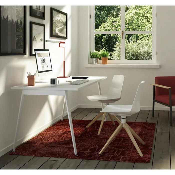 Quadrifoglio Schreibtisch X3-Serie, Grau / Weiß, Maße: 180 X 80cm 4 Quadrifoglio Schreibtisch X3-Serie, Grau / Weiß, Maße: 180 X 80cm – Bild 2