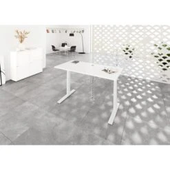 Hammerbacher Schreibtisch XMKA 19, Weiß, Elektrisch Höhenverstellbar, 180 X 70-120 X 80cm -PapierMeister Verkäufe 7af7cba97ffdee203011e238bf8f2f6b2d650976 schreibtisch hammerbacher xmka 19 weiss