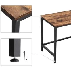 Vasagle Schreibtisch LWD72X, Braun, Vintage, Mit 2 Regalfächern, 138 X 138cm, L-Form -PapierMeister Verkäufe 7ceda10b21a5fd40c510fc9ea86d4cceb9af0881 schreibtisch vasagle lwd72x braun