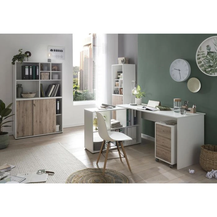 Möbelpartner Schreibtisch Serie 400, Weiß, Maße: 150 X 65cm 6 Möbelpartner Schreibtisch Serie 400, Weiß, Maße: 150 X 65cm – Bild 4