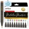 Intrend Metallic-Marker Metallic Color Pen, Rundspitze, Strichbreite 2mm, 10 Stück -PapierMeister Verkäufe 7ec168e9f7aea34edc0ce0f5f704a9163dc194f8 metallic marker intrend metallic color pen