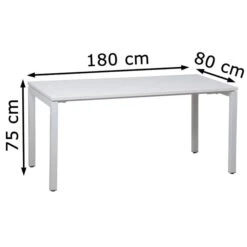 G-Office Schreibtisch Delgo MTB188, Weiß, Maße: 180 X 80cm -PapierMeister Verkäufe 83238a657db3585d09c83620c1d7ca9155383108 schreibtisch g office delgo mtb188 weiss