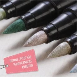 Intrend Metallic-Marker Metallic Color Pen, Rundspitze, Strichbreite 2mm, 10 Stück -PapierMeister Verkäufe 85cfe0c6ebc6861bc2999c591cd8c51bf4c39b1c metallic marker intrend metallic color pen