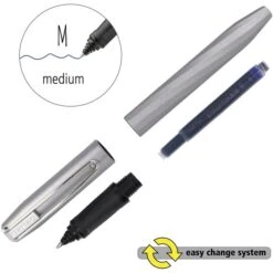 Online Tintenroller Slope Metallic Black, 26138/3D, Gehäuse Schwarz, 0,7mm, Schreibfarbe Blau -PapierMeister Verkäufe 876bc0c4b306a53e81a2e5be6defa88372b5888b tintenroller online slope metallic black 261383d