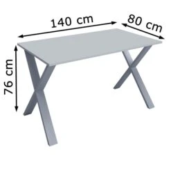 VCM Schreibtisch Lona, 914760, Grau, Maße: 140 X 80cm -PapierMeister Verkäufe 8c6f576a4b889c2579be2a1580b1e2c04e4b8f35 schreibtisch vcm lona 914760 grau