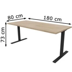 Quadrifoglio Schreibtisch Idea+ Tube, Maße: 180 X 80cm, Ulme / Dunkelgrau -PapierMeister Verkäufe 9208203e5c91e610b1f0d62d43d5f77513367b9b schreibtisch quadrifoglio idea plus tube